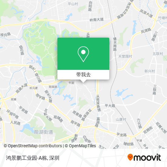 鸿景鹏工业园-A栋地图