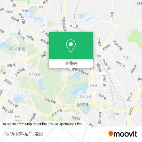 仨明小区-东门地图