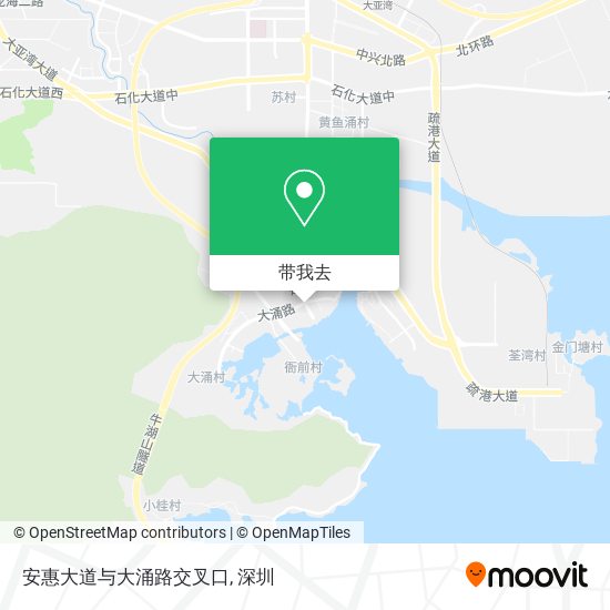 安惠大道与大涌路交叉口地图