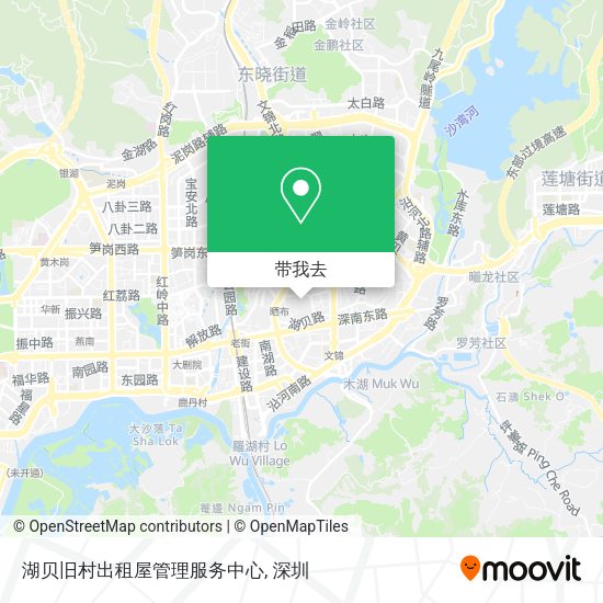 湖贝旧村出租屋管理服务中心地图