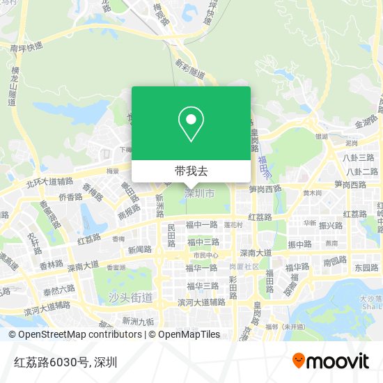 红荔路6030号地图