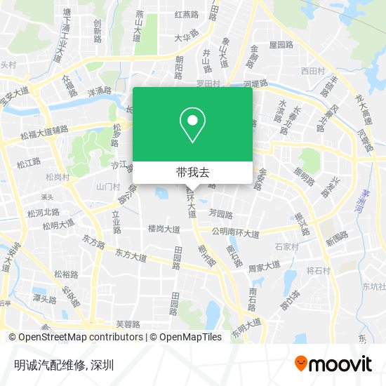 明诚汽配维修地图