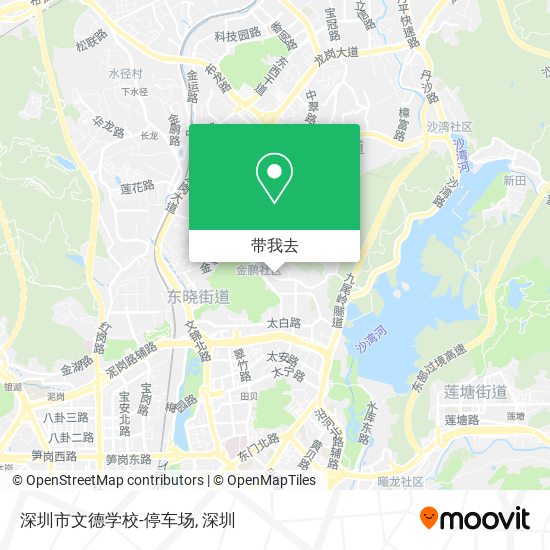 深圳市文德学校-停车场地图