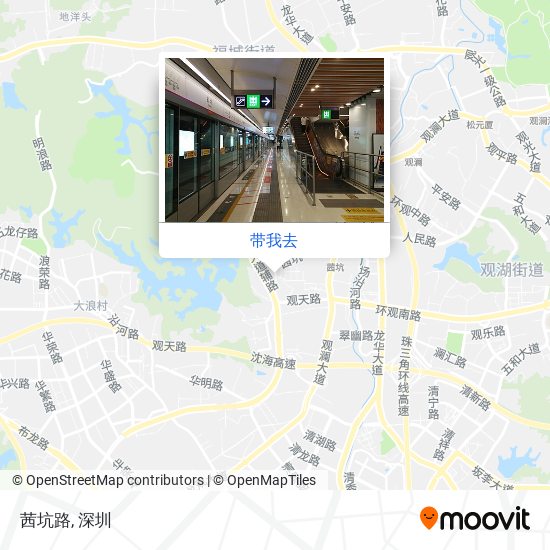 茜坑路地图