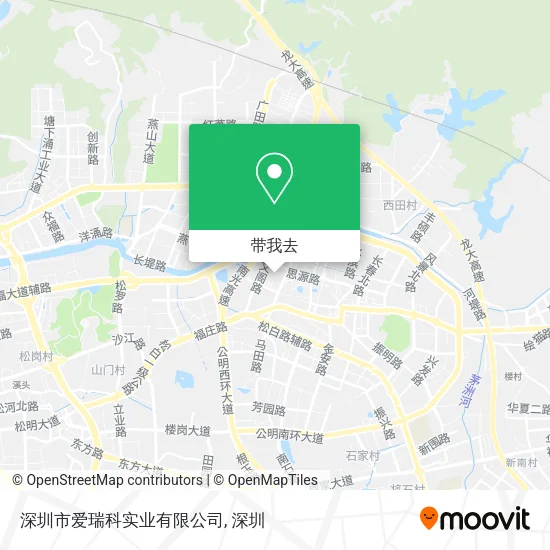 深圳市爱瑞科实业有限公司地图
