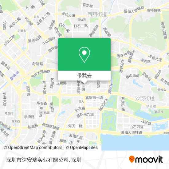 深圳市达安瑞实业有限公司地图