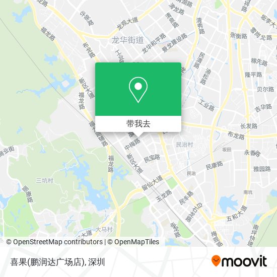 喜果(鹏润达广场店)地图