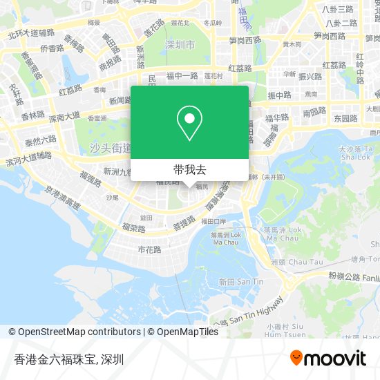 香港金六福珠宝地图