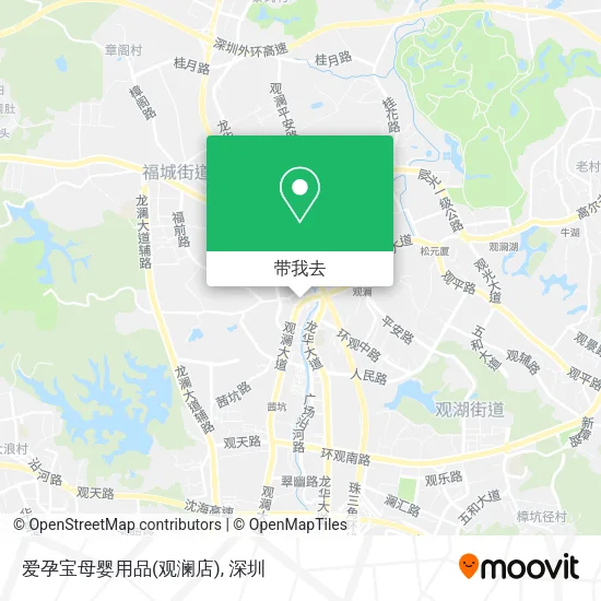 爱孕宝母婴用品(观澜店)地图
