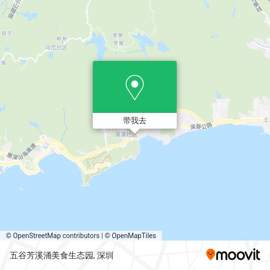 五谷芳溪涌美食生态园地图