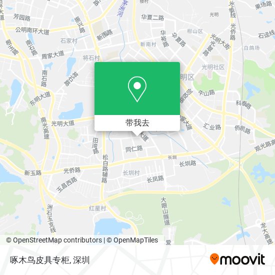 啄木鸟皮具专柜地图