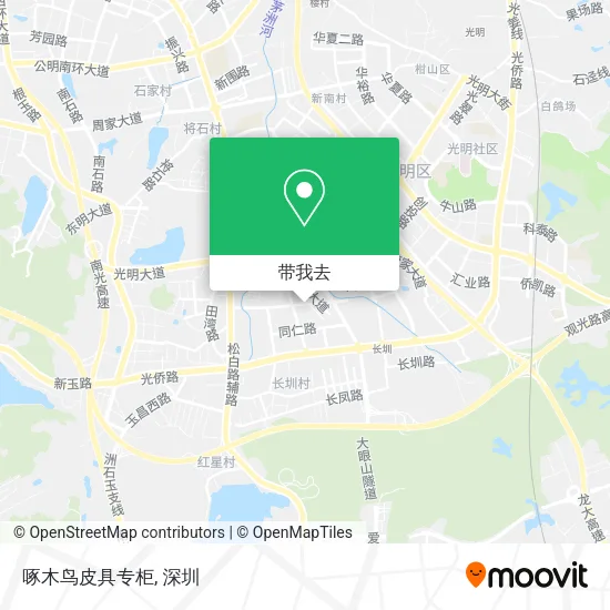 啄木鸟皮具专柜地图