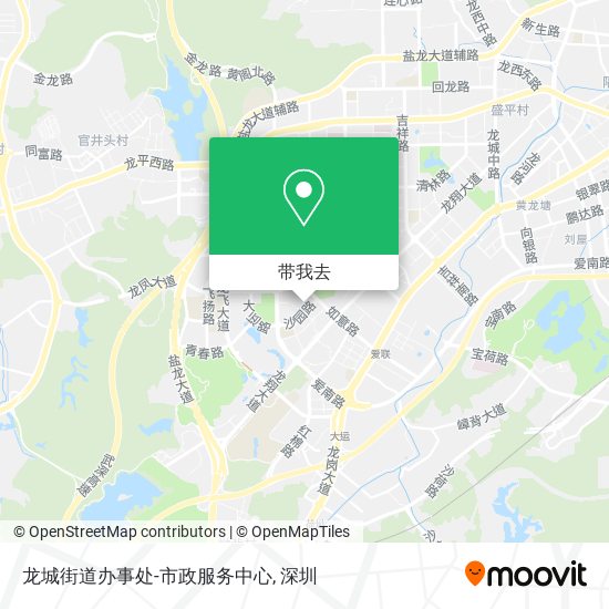 龙城街道办事处-市政服务中心地图
