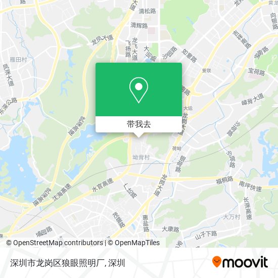 深圳市龙岗区狼眼照明厂地图