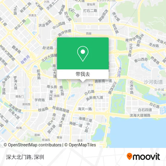 深大北门路地图