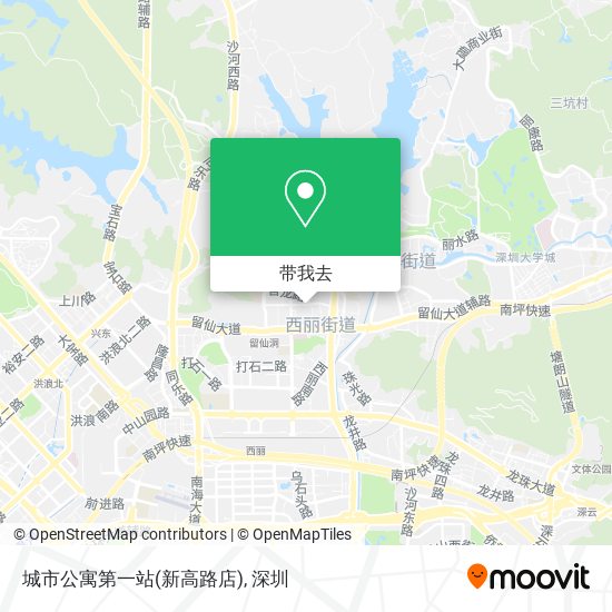 城市公寓第一站(新高路店)地图