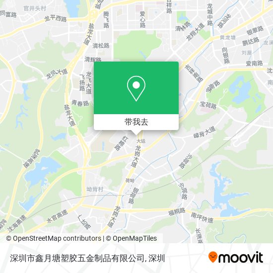 深圳市鑫月塘塑胶五金制品有限公司地图