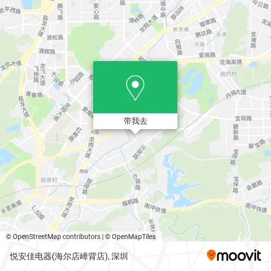 悦安佳电器(海尔店嶂背店)地图