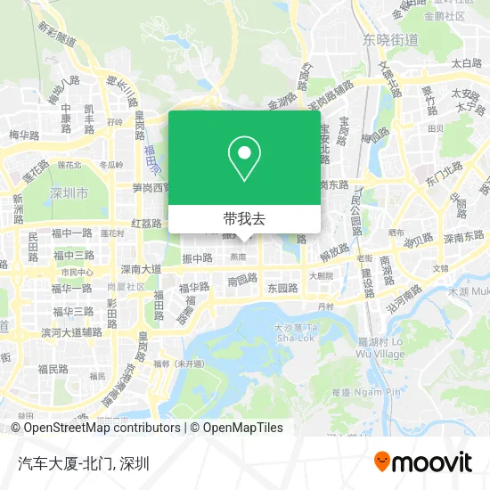 汽车大厦-北门地图