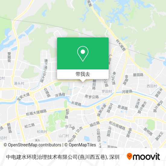 中电建水环境治理技术有限公司(燕川西五巷)地图