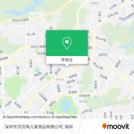 深圳市贝贝淘儿童用品有限公司地图