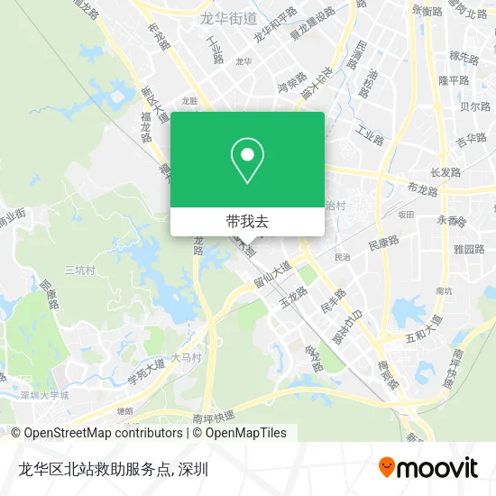 龙华区北站救助服务点地图