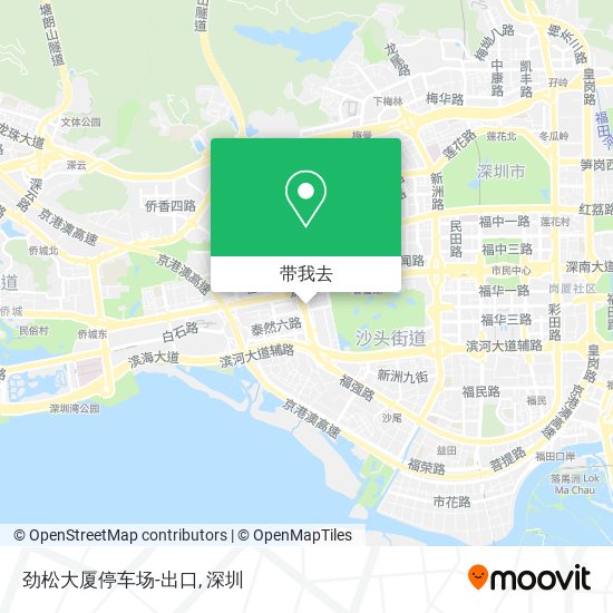 劲松大厦停车场-出口地图