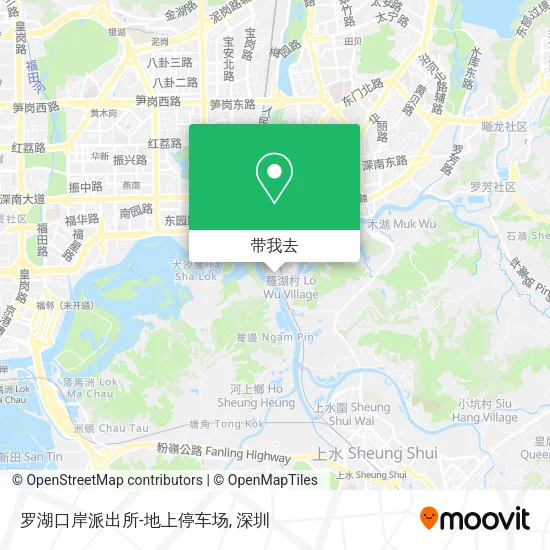 罗湖口岸派出所-地上停车场地图