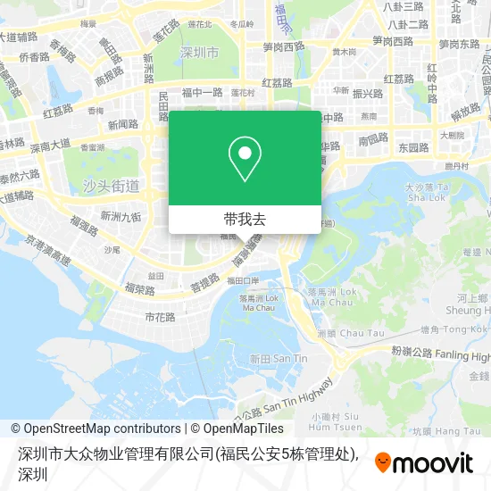 深圳市大众物业管理有限公司(福民公安5栋管理处)地图