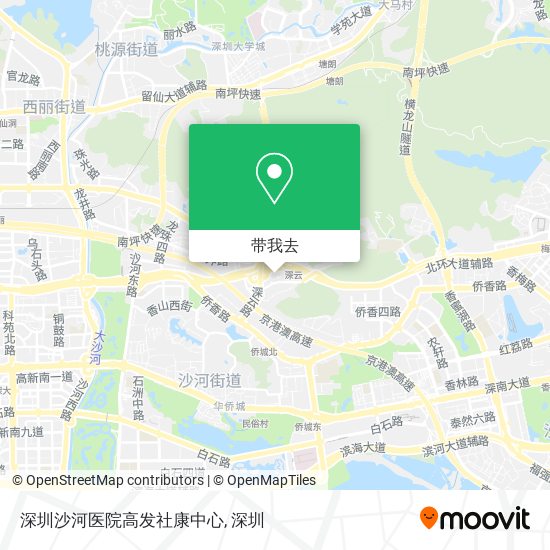 深圳沙河医院高发社康中心地图