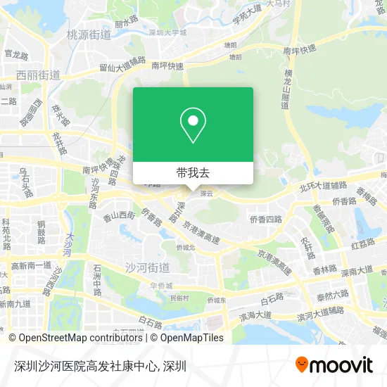 深圳沙河医院高发社康中心地图