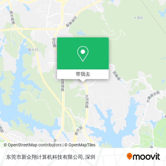 东莞市新众翔计算机科技有限公司地图