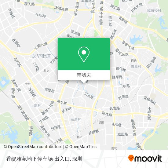 香缇雅苑地下停车场-出入口地图