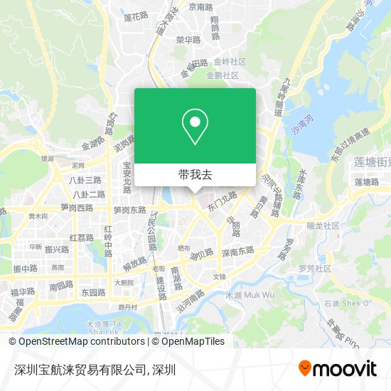 深圳宝航涞贸易有限公司地图