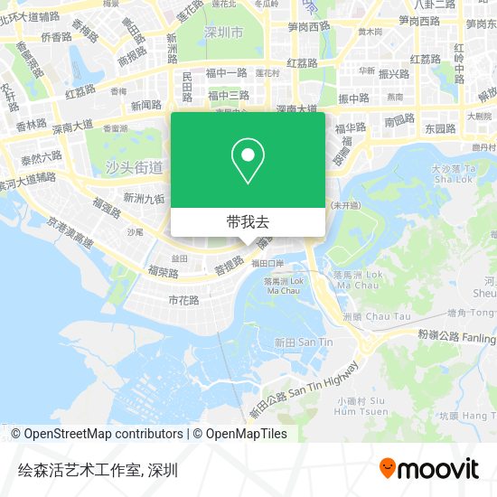 绘森活艺术工作室地图