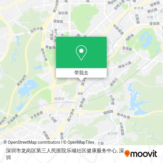 深圳市龙岗区第三人民医院乐城社区健康服务中心地图
