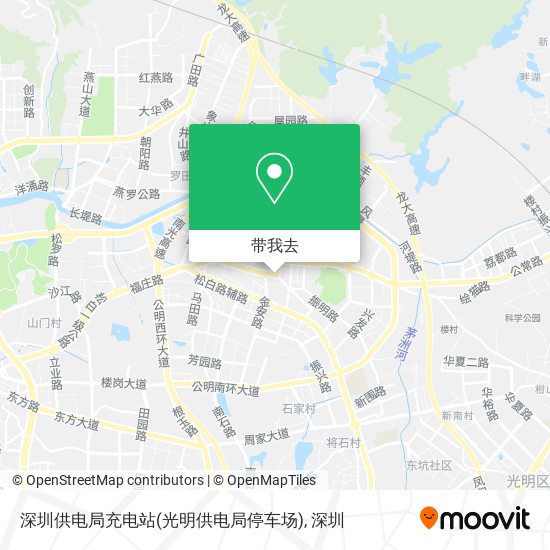 深圳供电局充电站(光明供电局停车场)地图