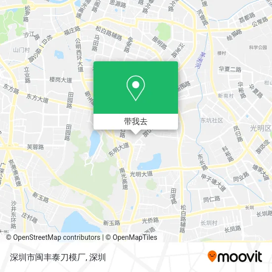 深圳市闽丰泰刀模厂地图