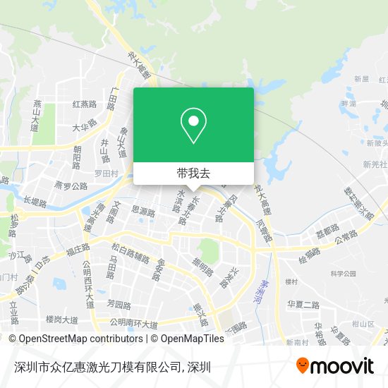 深圳市众亿惠激光刀模有限公司地图