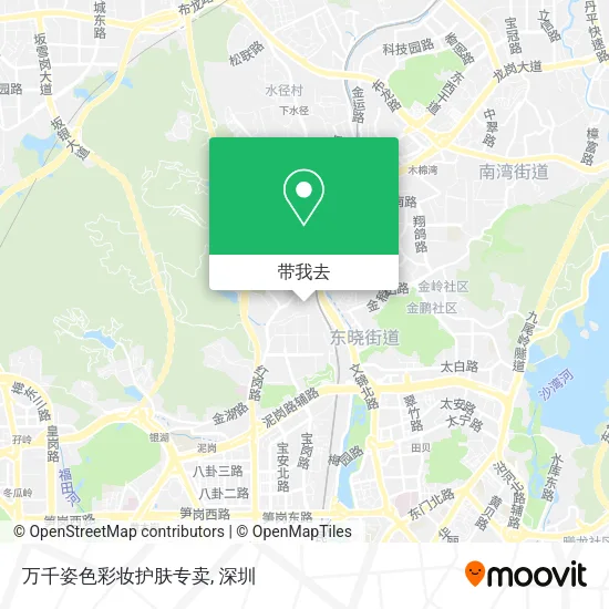 万千姿色彩妆护肤专卖地图