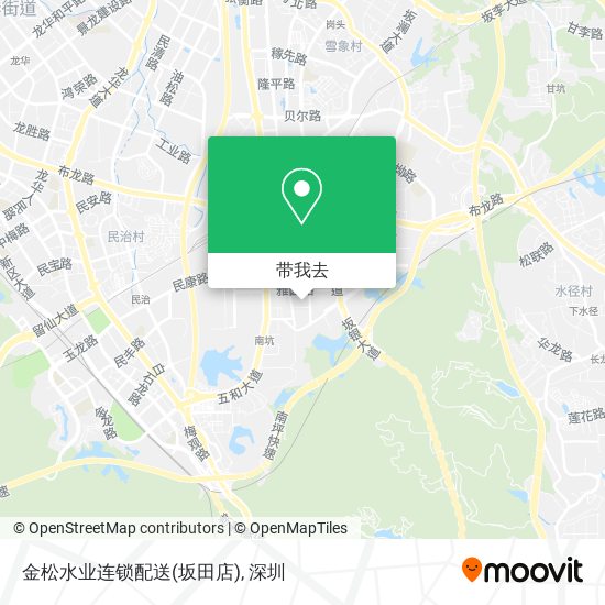 金松水业连锁配送(坂田店)地图