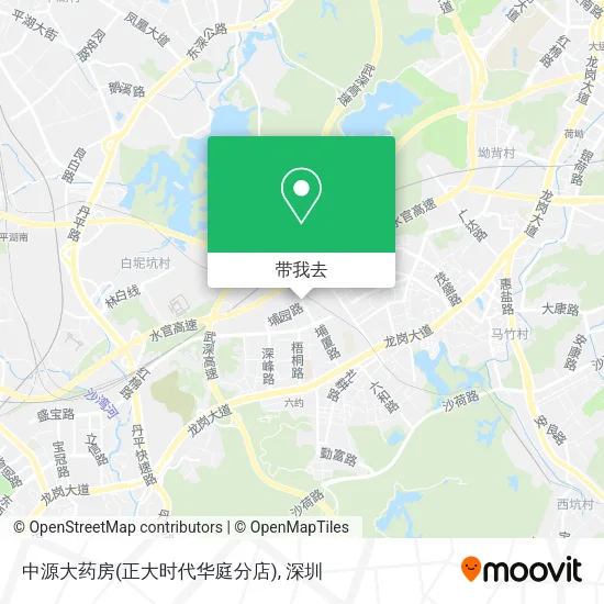 中源大药房(正大时代华庭分店)地图
