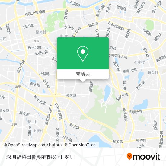 深圳福科田照明有限公司地图
