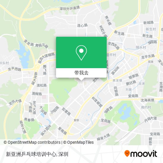 新亚洲乒乓球培训中心地图