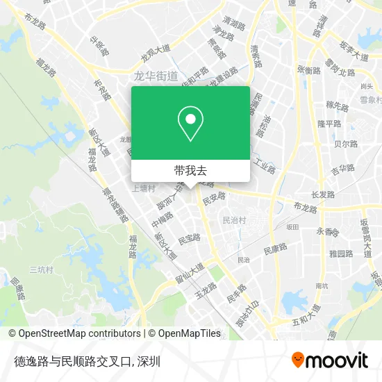 德逸路与民顺路交叉口地图