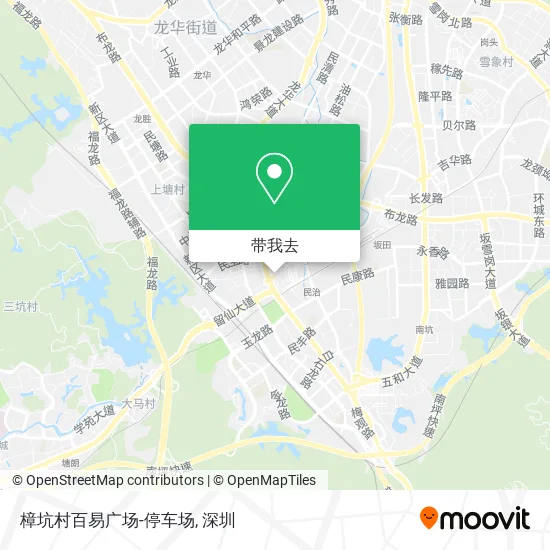 樟坑村百易广场-停车场地图
