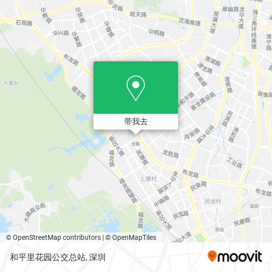 和平里花园公交总站地图