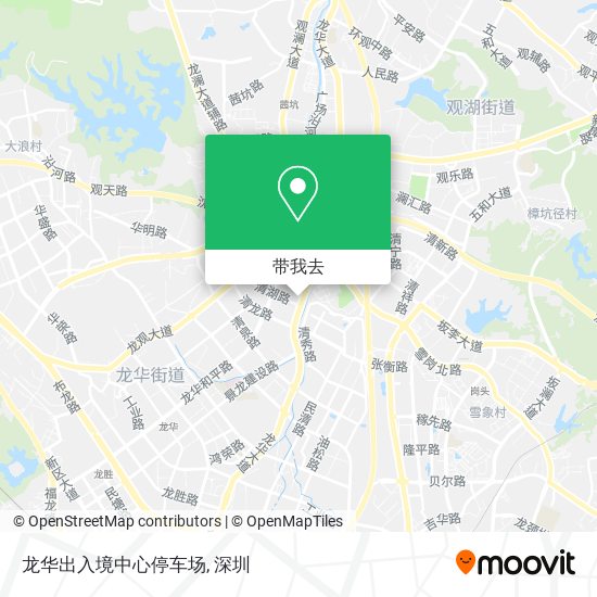 龙华出入境中心停车场地图