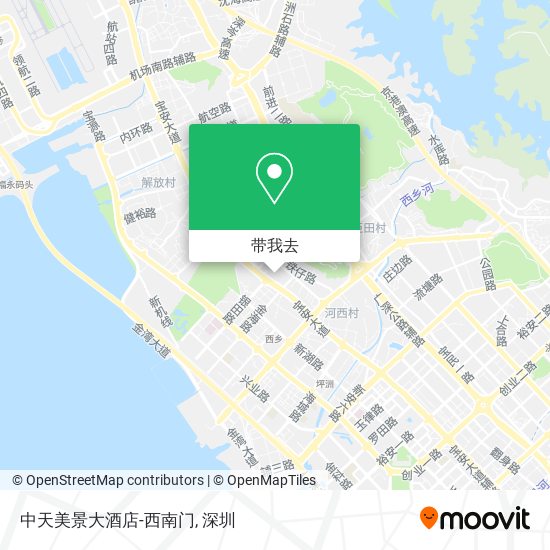 中天美景大酒店-西南门地图