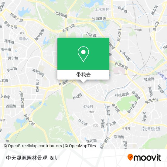 中天晟源园林景观地图